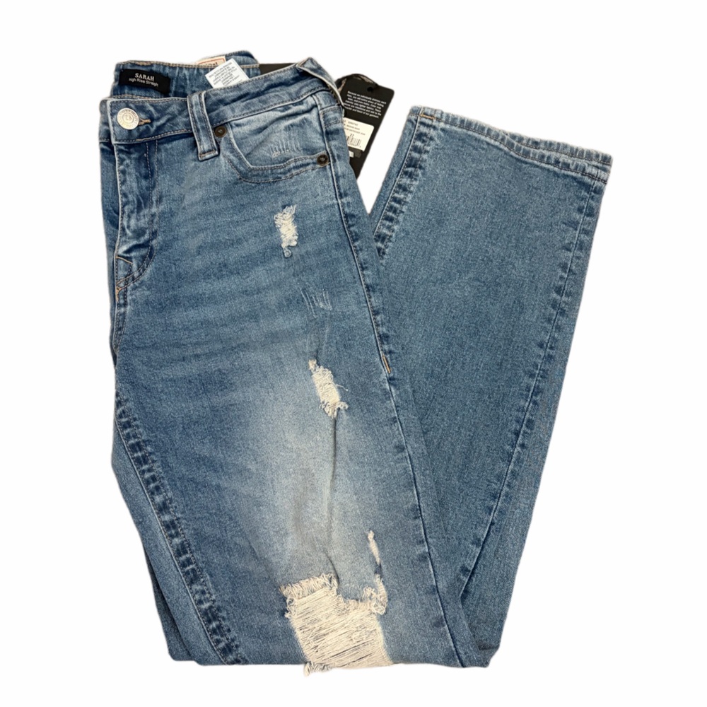 True Religion Women’s Light Blue Distressed Relaxed Jeans NEW WITH TAGS